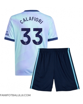 Arsenal Riccardo Calafiori #33 Echipament de Fotbal Replică 2024-25 Copii Treilea (+ Șorturi)